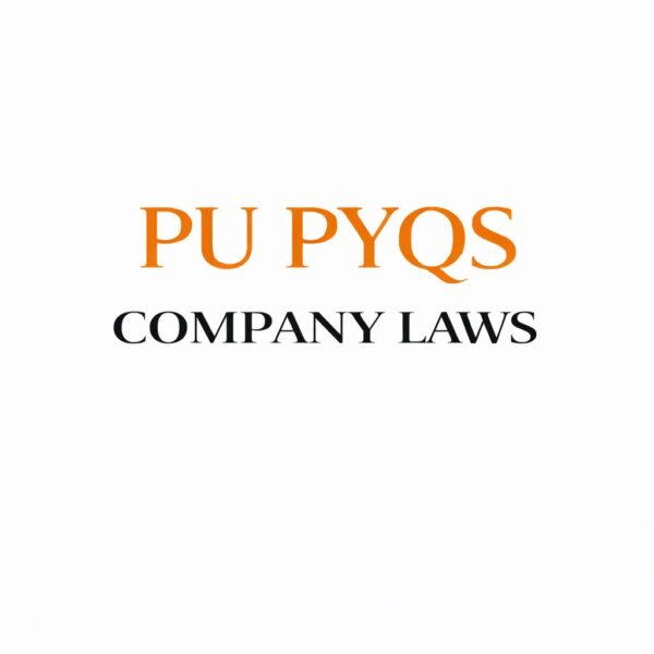 COMPANY LAWS PU PYQS
