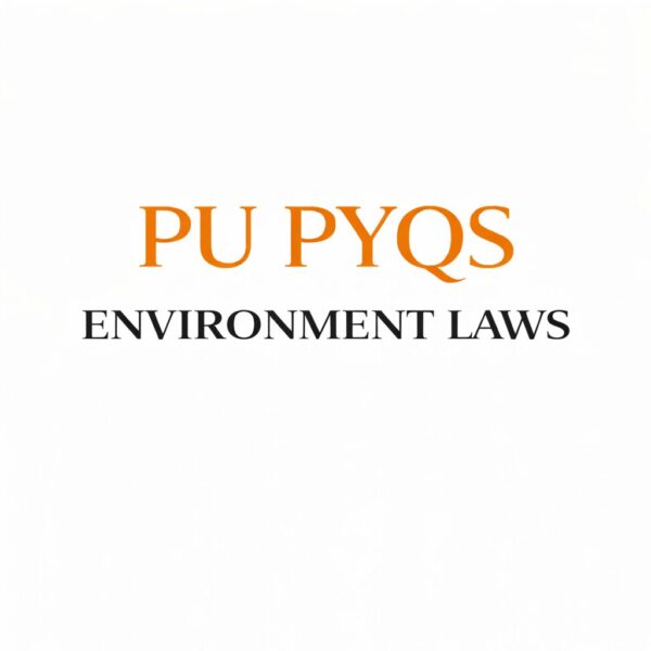 ENVIRONMENT PU PYQS